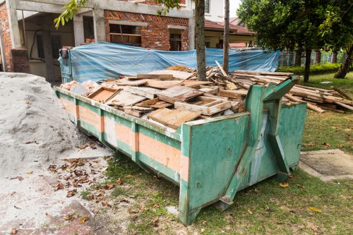 Construction site with cleared waste in Tottenham